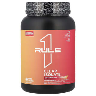 Rule One Proteins, Clear Isolate™, Strawberry Lemonade, 1.52 lb (689 g)