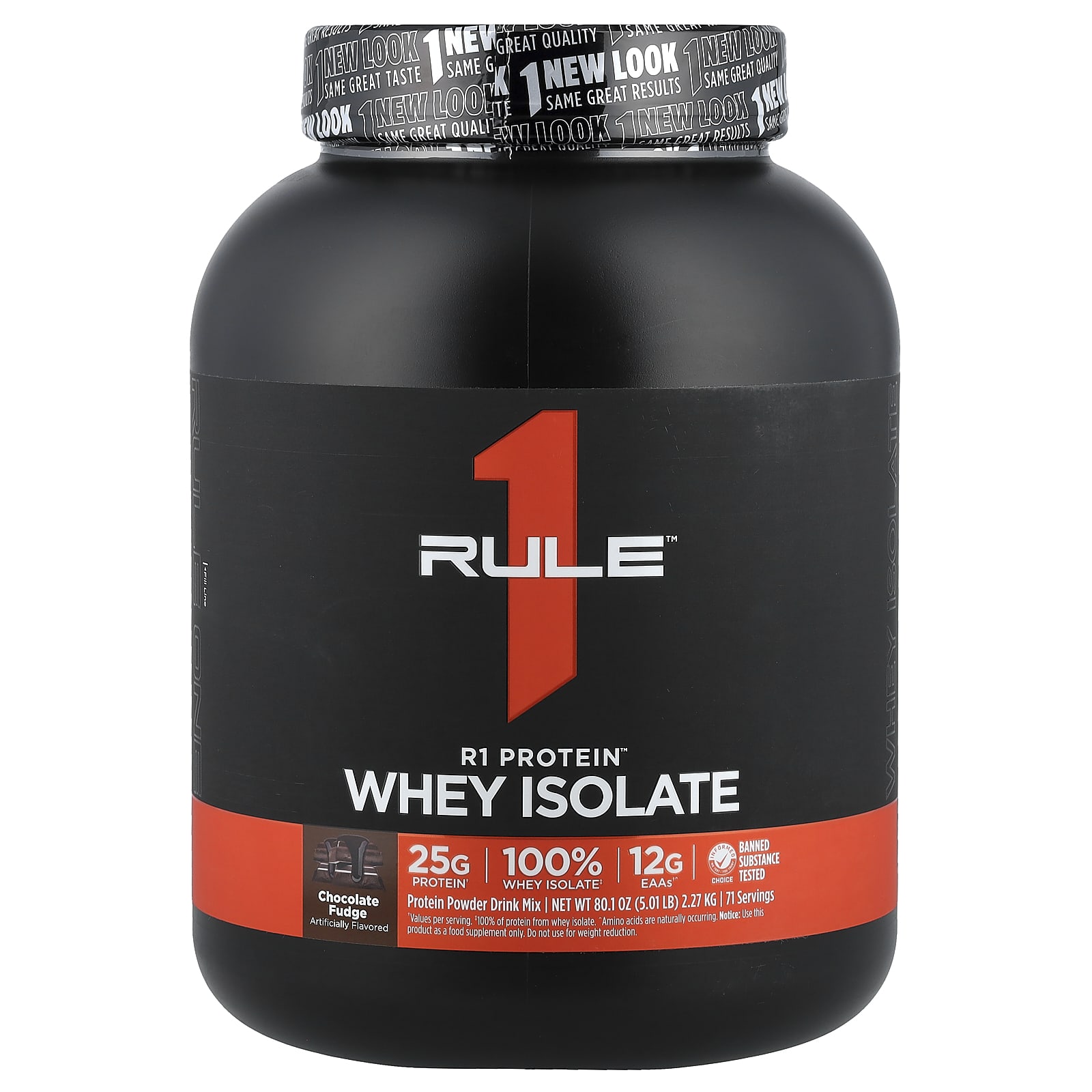 Rule One Proteins, R1 Protein™, сывороточный изолят, со вкусом шоколадной помадки, 2,27 кг (5,01 фунта)