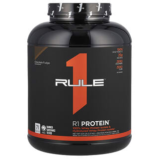 Rule One Proteins, Mélange à boire en poudre de protéines R1, Fudge au chocolat, 2,27 kg