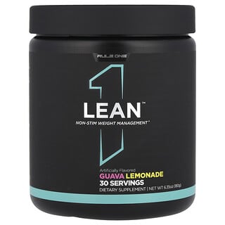 Rule One Proteins, Lean™, Non-Stim Weight Management, Guava Lemonade, 6.35 oz (180 g)