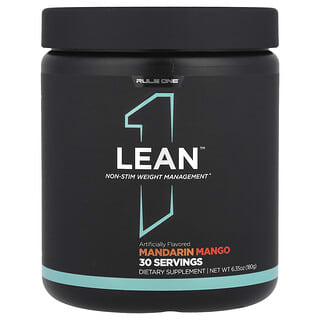 Rule One Proteins, Lean™, Control del peso sin estimulantes, Mandarina y mango, 180 g (6,35 oz)