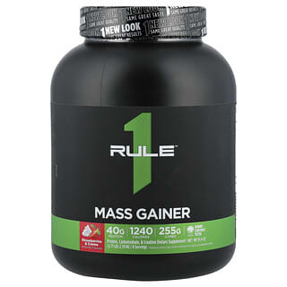 رول وان بروتينز‏, Mass Gainer ، فراولة وكريمة ، 5.71 رطل (2.59 كجم)