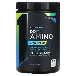 Rule One Proteins, Pre-Amino, Energy, Blue Razz Lemonade, 8.9 oz (252 g)