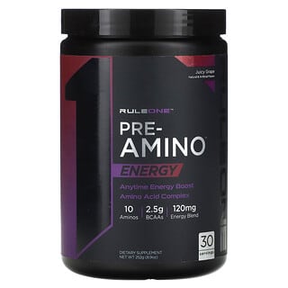Rule One Proteins, Pre-Amino, Energy, Juicy Grape, 8.9 oz (252 g)
