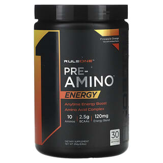 Rule One Proteins, Pre-Amino, Energy, Pineapple Orange, 8.9 oz (252 g)