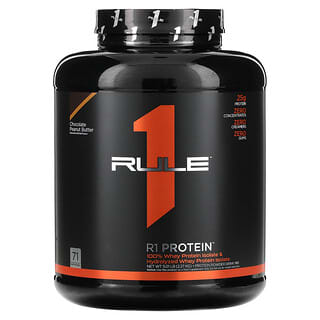 Rule One Proteins, R1 Protein, Protein Powder Drink Mix, Chocolate Peanut Butter, 5.01 lb (2.27 kg)