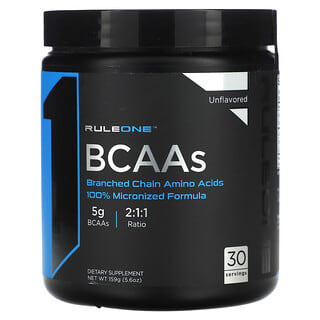 Rule One Proteins, BCAA（分岐鎖アミノ酸）、プレーン、159g（5.6オンス）
