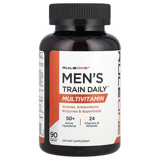 Rule One Proteins, Men's Trein Daily, Multivitamínico, 90 Comprimidos