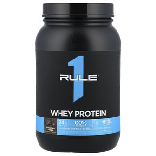Rule One Proteins, Mistura Whey para Bebida de Proteína em Pó, Fudge de Chocolate, 910 g (2,01 lb)