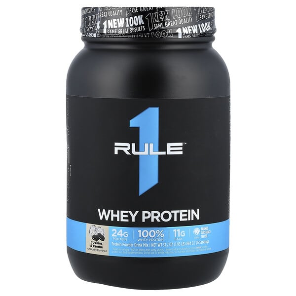 Rule One Proteins, 混合乳清，蛋白質粉混合飲品，曲奇奶油味，1.95 磅（884 克）