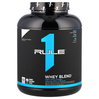 Rule One Proteins, Whey Blend, Protein Powder Drink Mix, Vanilla Ice Cream, 4.95 lb (2.24 kg)