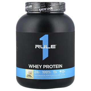 Rule One Proteins, Mélange de poudre de protéines de lactosérum pour boisson, Crème glacée à la vanille, 2,24 kg
