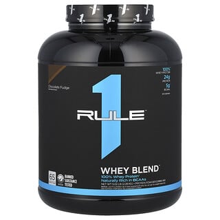 Rule One Proteins, Mélange de poudres de protéines de lactosérum, Fudge au chocolat, 2,28 kg