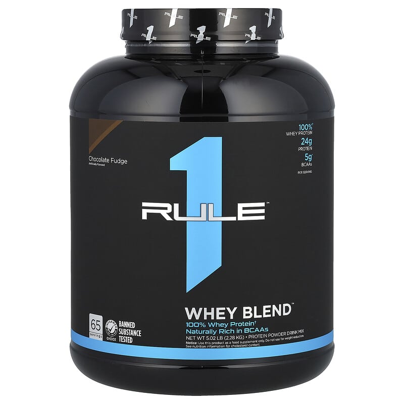 Whey Blend（ホエイブレンド）、プロテインパウダーミックス、チョコレートファッジ、2.28kg（5.02ポンド）