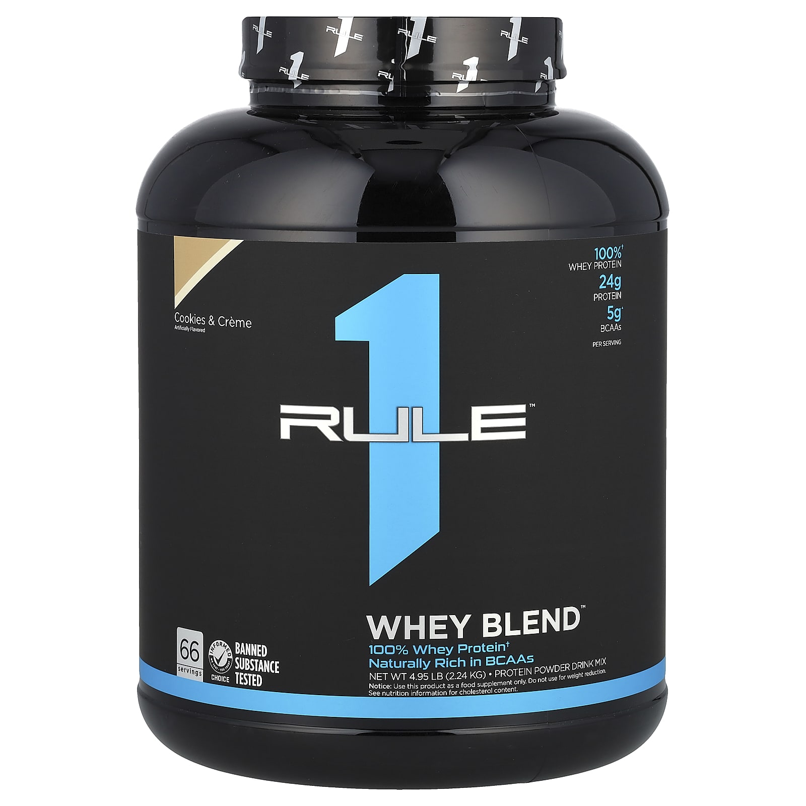 Rule One Proteins, Whey Blend, Protein Powder Drink Mix, Cookies