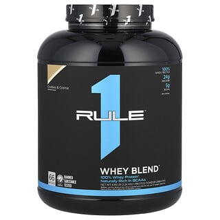 Rule One Proteins, Whey Blend, Protein Powder Drink Mix, Cookies & Creme, 4.95 lb (2.24 kg)