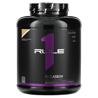Rule One Proteins, R1 Casein, Protein Powder Drink Mix, Cookies & Creme, 4 lb (1.82 kg)