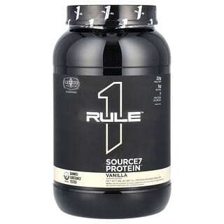 Rule One Proteins, Source7, протеиновая смесь для приготовления напитка, со вкусом ванили, 897 г (1,98 фунта)