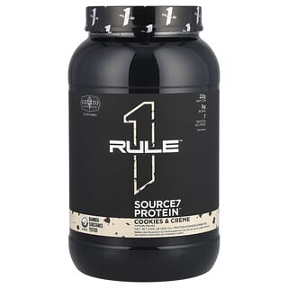 Rule One Proteins, Mix per bevande proteiche in polvere Source7, biscotti e crema, 920 g