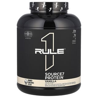 Rule One Proteins, Source7 Protein Powder Drink Mix, Proteinpulver-Trinkmischung von Source7, Vanille, 2,26 kg (4,99 lb.)