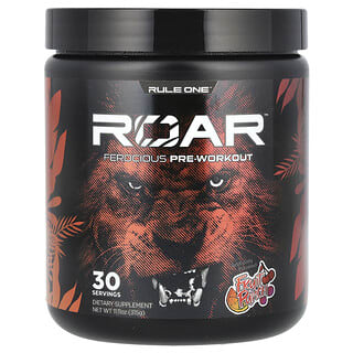 Rule One Proteins, Roar, Pré-treino Feroz, Ponche de Frutas, 315 g (11,11 oz)