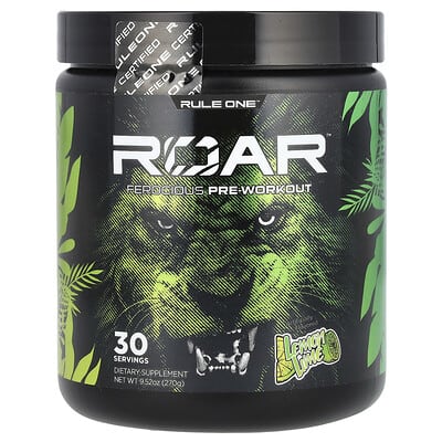 Rule One Proteins, Roar，猛烈鍛鍊前配方，檸檬酸橙味，9.52 盎司（270 克）