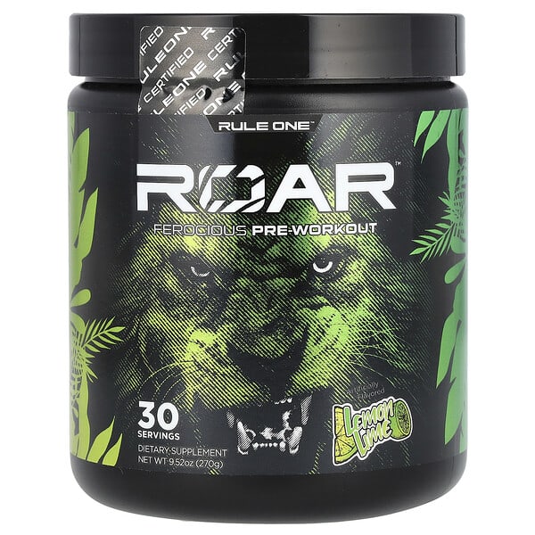 Roar, Ferocious Pre-Workout, Lemon Lime, 9.52 oz (270 g)