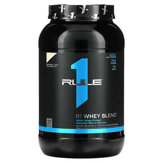 Rule One Proteins, R1 Whey Blend, Protein Powder Drink Mix, Birthday Cake, 1.96 lb (891 g)