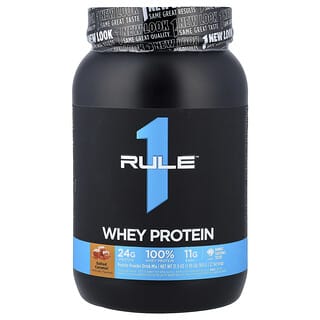 Rule One Proteins, Whey Blend, Protein Powder Drink Mix, Lightly Salted Caramel, 1.99 lb (905 g)