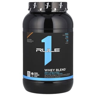 Rule One Proteins, Whey Blend, Protein Powder Drink Mix, Chocolate Peanut Butter, 1.96 lb (888 g)