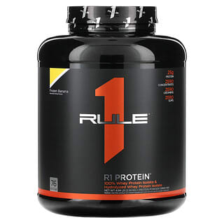 Rule One Proteins, R1 Protein, Protein Powder Drink Mix, Frozen Banana, 4.94 lb (2.24 kg)