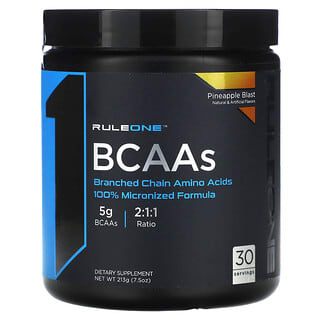 Rule One Proteins, BCAAs, Pineapple Blast, 7.5 oz (213 g)