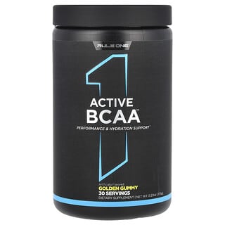 Rule One Proteins, アクティブBCAA（分岐鎖アミノ酸）、ゴールデングミ、375g（13.23オンス）