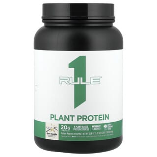 Rule One Proteins, Plant Protein Powder Drink Mix, Vanilla, 1.37 lb (620 g)