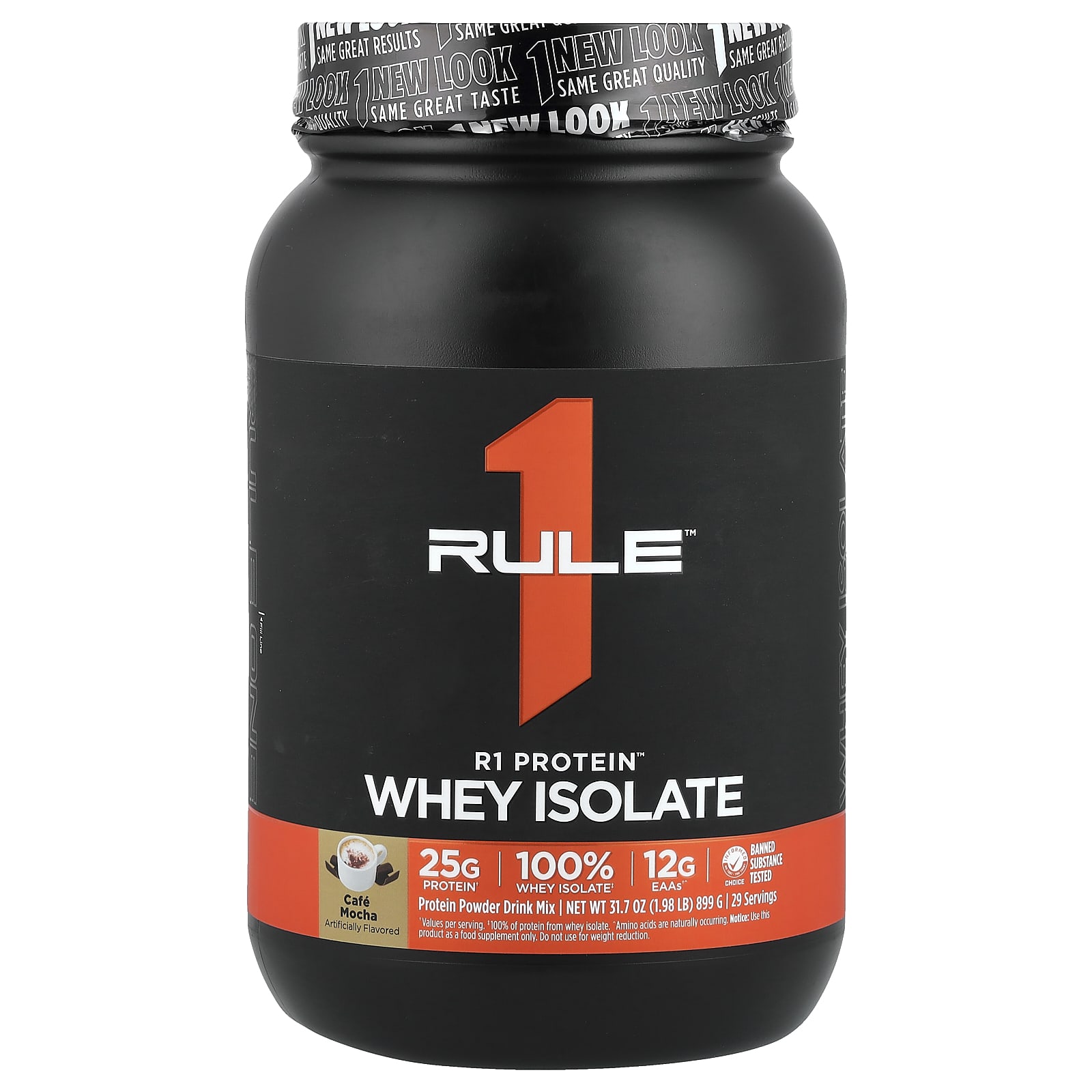 Rule One Proteins, R1 Protein™, сывороточный изолят, со вкусом кофе мокко, 899 кг (1,98 фунта)