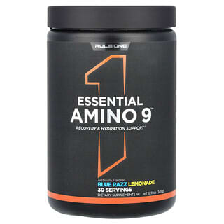 Rule One Proteins, Essential Amino 9, Blue Razz Lemonade, 345 g