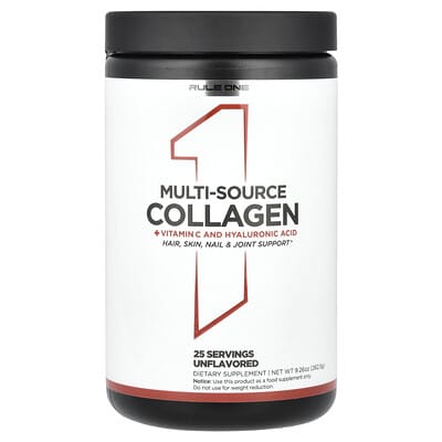 Rule One Proteins, Multi-Source Collagen + Vitamin C & Hyaluronic Acid, Original, 9.26 oz (262.5 g)