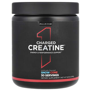Rule One Proteins, Charged, Créatine, Snow Cone, 240 g