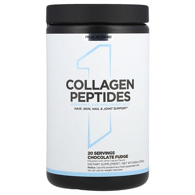 Rule One Proteins, Collagen Peptides + Vitamin C & Hyaluronic Acid, Chocolate Candy, 8.82 oz (250 g)