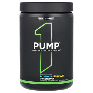 Rule One Proteins, Pump, Blue Razz Lemonade, 330 g