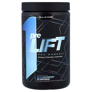 Rule One Proteins, preLIFT, Suplemento preentrenamiento, Frambuesa azul, 450 g (15,9 oz)