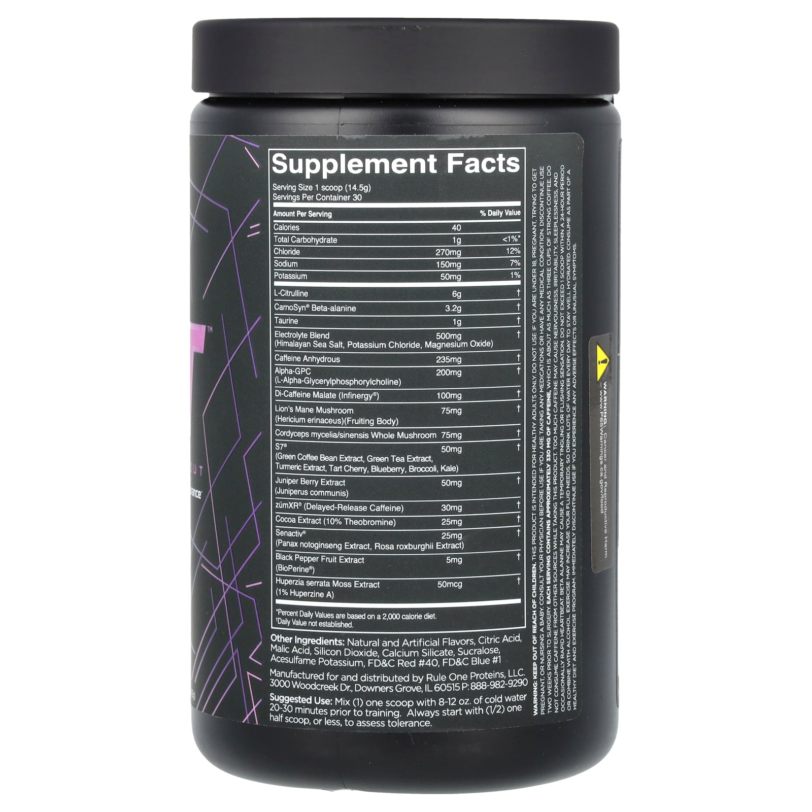 Rule One Proteins, preLIFT, PreWorkout, Wild Grape, 15.3 oz (435 g)