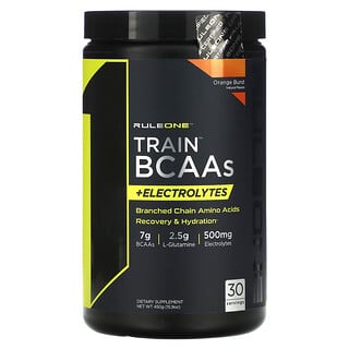 Rule One Proteins, Train, BCAAs + Electrolytes, Orange Burst, 15.9 oz (450 g)