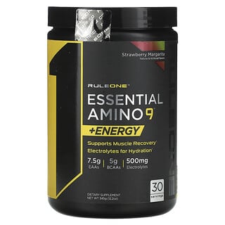 Rule One Proteins, Essential Amino 9 + Energy, Strawberry Margarita, 12.2 oz (345 g)