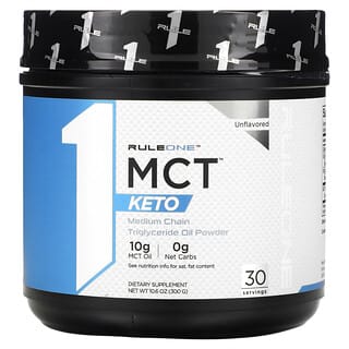 Rule One Proteins, MCT Keto, Medium Chain Triglyceride Oil Powder, Unflavored, 10.6 oz (300 g)