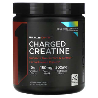 Rule One Proteins, Charged Creatine, Blue Razz Lemonade, 9.52 oz (270 g)