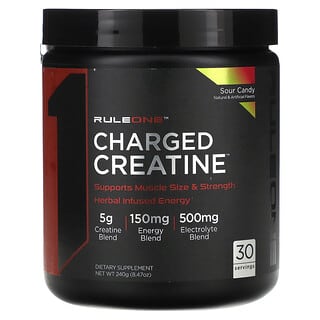 Rule One Proteins, Charged Creatine, Sour Candy, 8.47 oz (240 g)