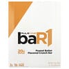 BaR1（バアール1）、クランチバー、ピーナッツバター、12本、各60g（2.12オンス）
