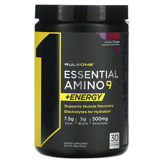 Rule One Proteins, Essential Amino 9 + Energy, Juicy Grape, 12.2 oz (345 g)