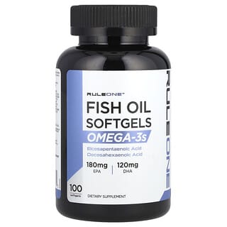 Rule One Proteins, Huile de poisson, Oméga-3, 100 capsules à enveloppe molle